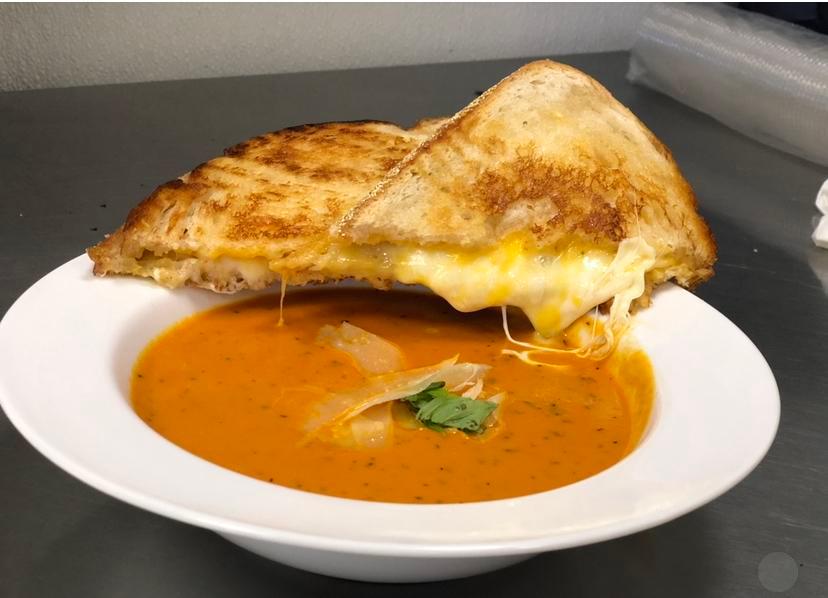 Grilled Cheese Combo Sandwich · Havarti, cheddar, fresh mozzarella on grilled sourdough with our famous tomato bisque soup