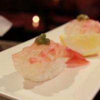Sweet Shrimp Sushi · Two pieces.