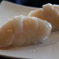 Jumbo Scallop Sushi · Two pieces.