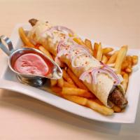Lula-Kebab pork@beef combo · Ground meat , comes with souce