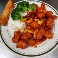 17. Orange Chicken Dinner Special · Sweet  and spicy.