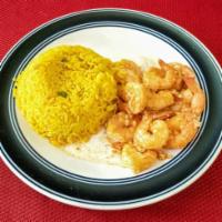 Shrimp in Garlic Sauce · Shrimp sauteed in olive oil, garlic, and paprika.