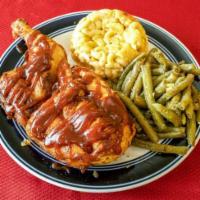 BBQ Chicken · (Includes the Choice of 2 Sides)
