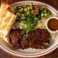 CHAPLEE KABAB  · Two round pieces of 
ground beef marinated with  potatoes, 
onion, beson, egg, fresh cilantro