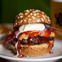 PB and Jellousy Burger Meal · Black Canyon Angus beef, thick cut bacon, natural peanut butter and strawberry jelly on a ho...