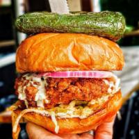 Nashville Screamin' Hot Chicken Sandwich Meal · Buttermilk fried chicken breast doused in Nashville sauce and loaded with jalapeno slaw, ran...