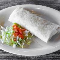 Fajitas Burrito* · Beef or chicken grilled with onions ＆ peppers served with guacamole.