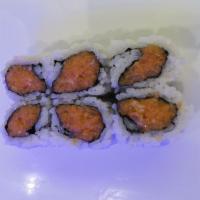 Spicy Crunchy Salmon Roll · 