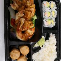 Shrimp Teriyaki Bento Box Lunch · 