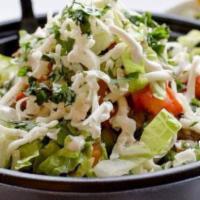 Salad · Bed of Romaine Lettuce:

Step 1 : Choose Rice and Beans
Step 2: Choose your Meat Option.
Ste...