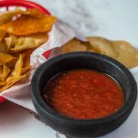 Fresh Salsa Ranchera and Chips · Dip made from tomatos and onions. 