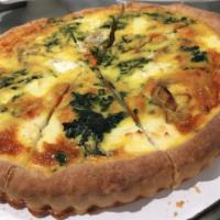 Veggie Quiche Slice · PLEASE SPECIFY IF YOU WANT YOUR QUICHE HEATED UP