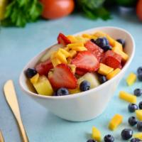 Fruit Salad · A mixture of watermelon, canteloupe, apples, raisins, walnuts, strawberries, pineapple, and ...