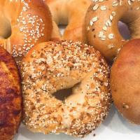 1/2 Dozen Bagels · Choose your bagel variety. If you'd like multiples of the same bagel, please specify so in t...