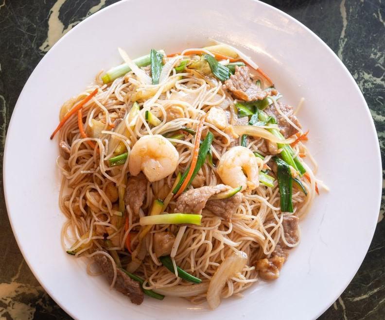 Chow Mi Fun · Stir fried with thin rice noodles and vegetables with your choice of protein