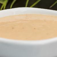 1 Pint Mustard Sauce · Mustard Sauce goes best with our white and red meat dishes. Hints of tahini and mild garlic ...