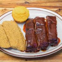 St louis ribs & crispy fish fillet · 3 bones St louis ribs & 1/2 southern style fish fillet