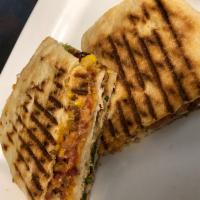 Chicken BLT Panini · Chicken cutlet, bacon, American cheese, lettuce, tomato, and bacon aioli mayo.