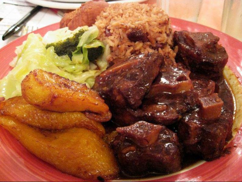 Oxtail Platter · Served with rice and beans. Steamed cabbage and plantain.