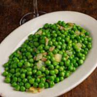 Peas and Onions · Diced onions mixed with green peas and sautéed.