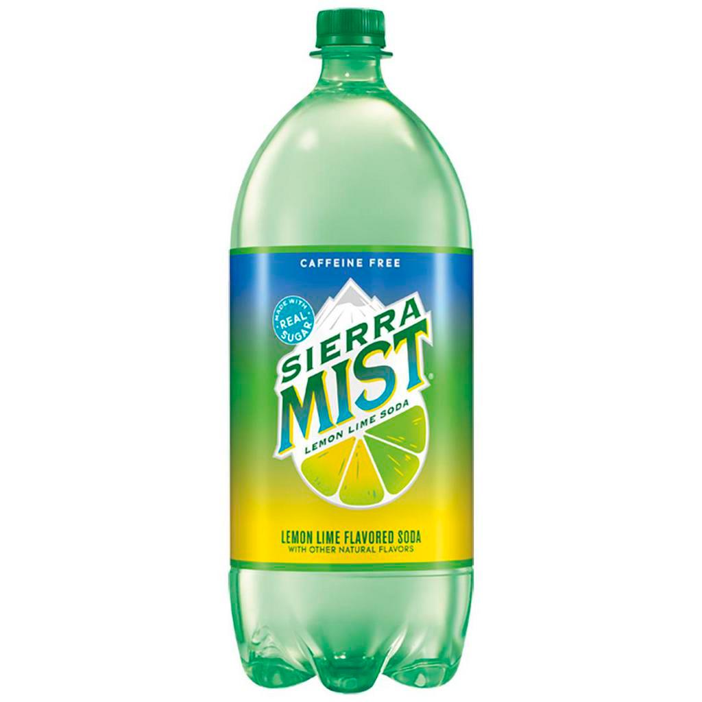 Sierra Mist - 2L Bottle · A light and refreshing, caffeine-free, lemon-lime soda made with real sugar