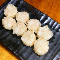 Shrimp Shumai · Pan-fried shrimp dumplings.