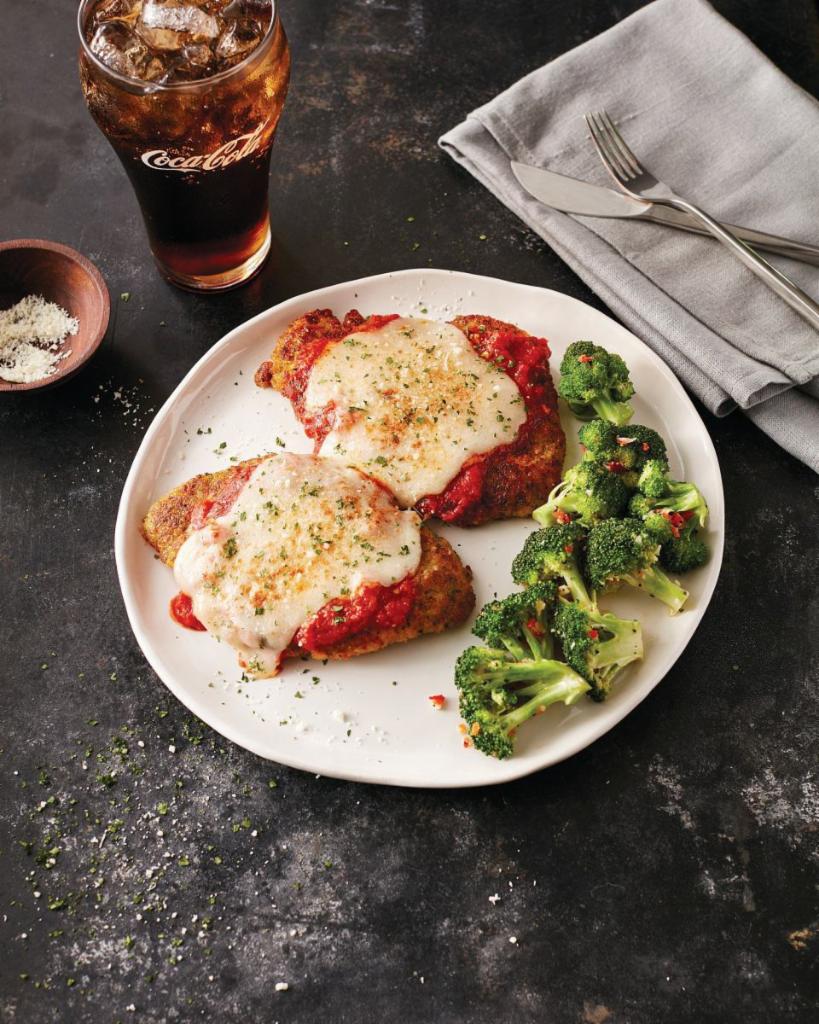 Chicken Parmesan · Coated with Mama Mandola's breadcrumbs, sautéed and topped with our pomodoro sauce, romano and mozzarella.