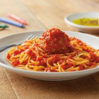 Kids Spaghetti and Meatball · Can also be made with whole grain spaghetti.