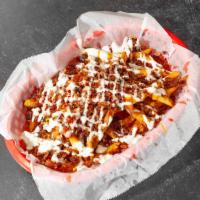 Loaded Fries · Bacon, ranch, and cheese whiz.