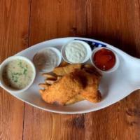 Oh My Cod! Fish and Chips Combo · Pacific cod lightly panko breaded with cup of award-winning clam chowder.