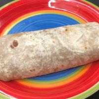 BRC Burrito · Burrito filled with Refried Beans, Mexican Rice and Cheese.
