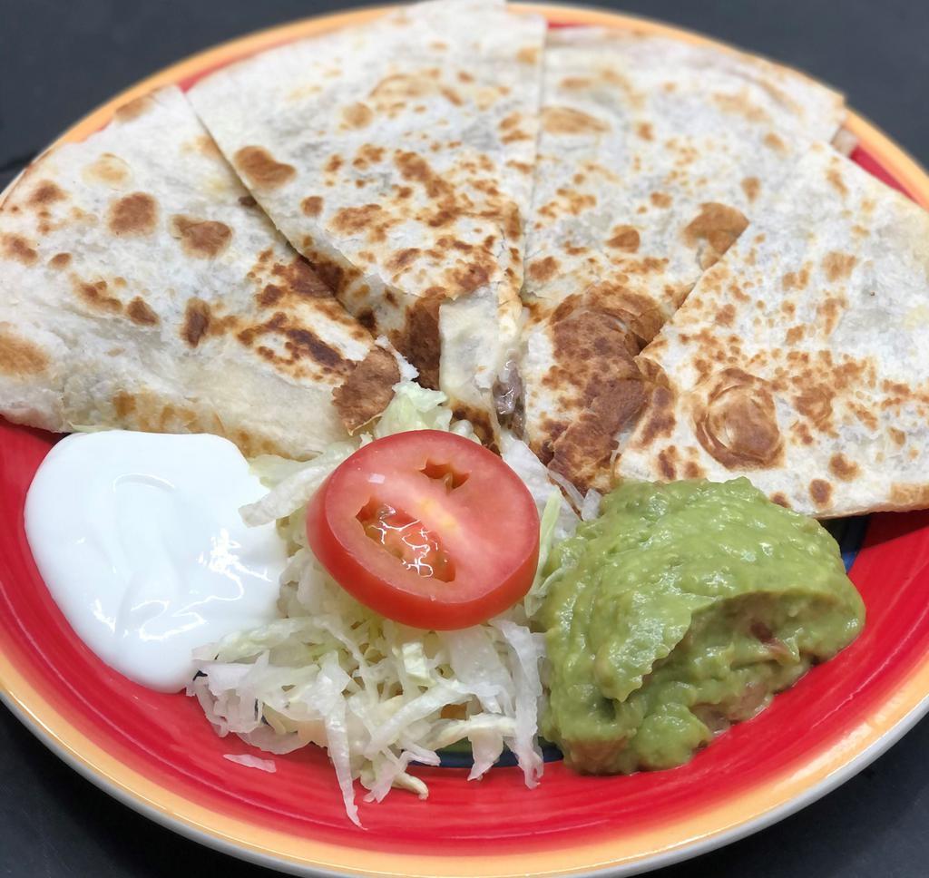 Cheese Quesadilla · A Flour Tortilla filled with Tasty Melted Cheese.