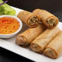 Chai Tip's Chicken Egg Roll Plate · 4 pcs