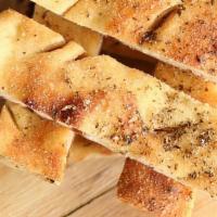 Focaccia Sticks · Focaccia bread sticks infused with olive oil and rosemary