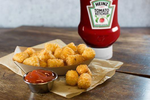 Tater Tots · Pair our crispy tater tots with a burger or sandwich to make a great meal try with a dipping sauce or America’s favorite ketchup from Heinz.