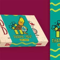 Thank You Gift Wrap · Wrap our dozen box of donuts with our new Duck Donuts Thank You-themed wrap. 

Please note...