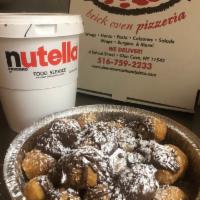 Zoccoletti · Fried dough with nutella.
