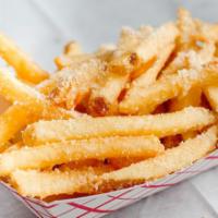 Chi-Fries · Garlic butter and Parmesan.
