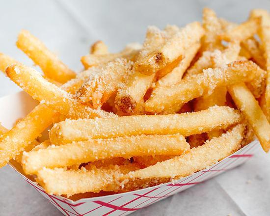 Chi-Fries · Garlic butter and Parmesan.