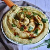Greek Island Fava Dip · Fava Beans Puree With Onions, Lemon Juice, olive oils. Served With Two Pitas