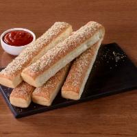 Breadsticks · 5 breadsticks seasoned with garlic and parmesan. Served with marinara dipping sauce.
