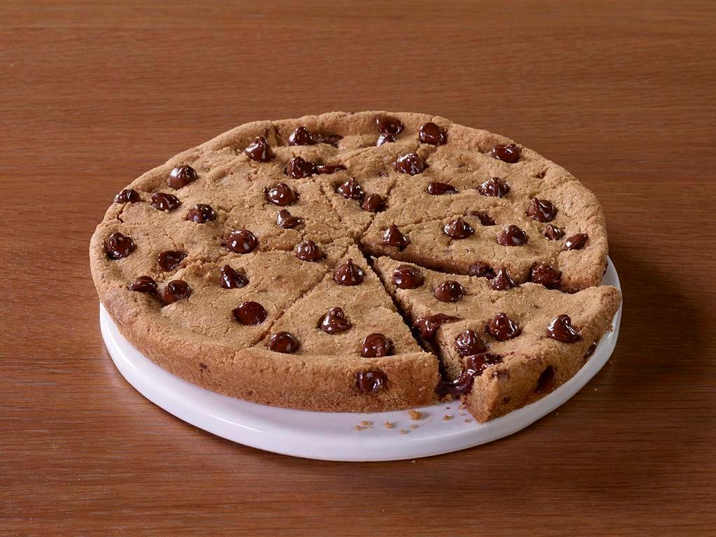 The Ultimate Chocolate Chip Cookie · Pizza night just got a whole lot sweeter. Freshly baked and warm from the oven, our cookie is packed with semi-sweet chocolate chips that melt in your mouth.