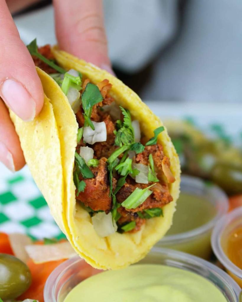 Street Taco a la Carte · Two soft corn tortilla with your choice of meat topped with onions and cilantro. VERY AUTHENTIC!!