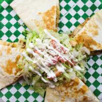 Quesadilla Cheese · A flour quesadilla with jack cheese and your choice of any of our side items