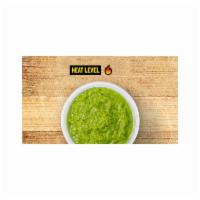 Salsa Verde · Spicy Mexican roasted green pepper sauce.