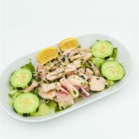 Ceviche Mixto * · Our version of the popular seafood salad consisting of flounder, shrimp, calamari and scallo...