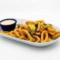Fried  Calamari · Our fried calamari is always one of those must-order appetizers, extra crispy with a secret ...