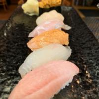 5 Piece Sushi Sampler · 5pcs of chef choice sushi