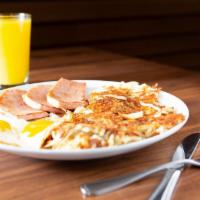 2 Eggs Any Style · BASE PRICE OF ENTREE IS $14 WITH-OUT MEAT. IF YOU WOULD LIKE TO ADD MEAT TO THE ENTREE, YOU ...
