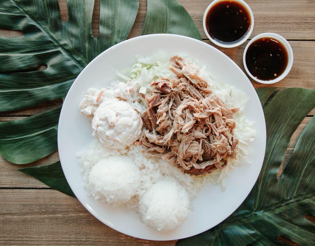 Keiki (Kids Plate) · 1 choice of meat on a bed of cabbage served with 1 scoop of rice and 1 sauce cup.  Salad is not included on Keiki plates.